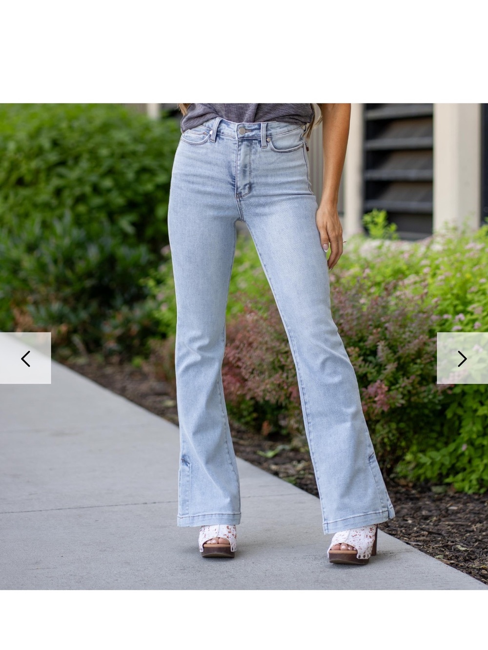 Judy Blue Light Blue High-Rise Flare Jeans